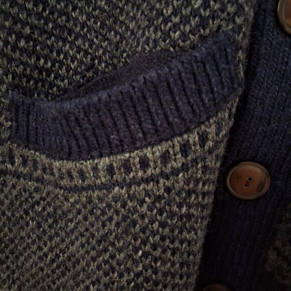 Shawl Collar Grandpacore Cardigan WINDRIVER Grandpa Button-Up Sweater Unisex EUC - Picture 4 of 7